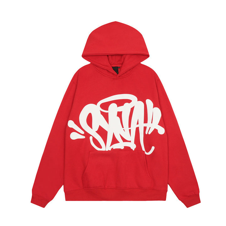 Women's hoodie with creative graffiti design and practical kangaroo pockets Chic & Stil