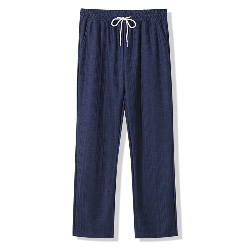 Women's Casual Leisure Pants with Elastic Waistband and Practical Side Pockets Lune London