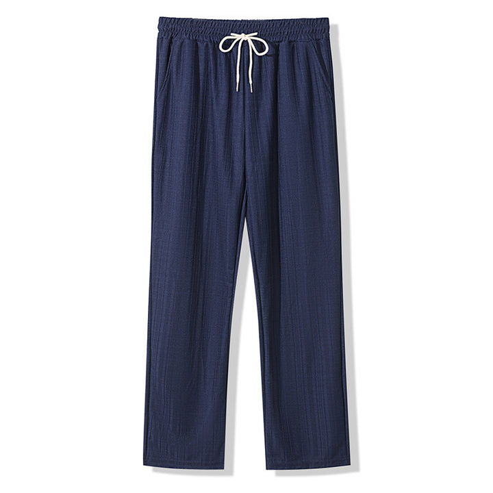 Women's Casual Leisure Pants with Elastic Waistband and Practical Side Pockets Lune London
