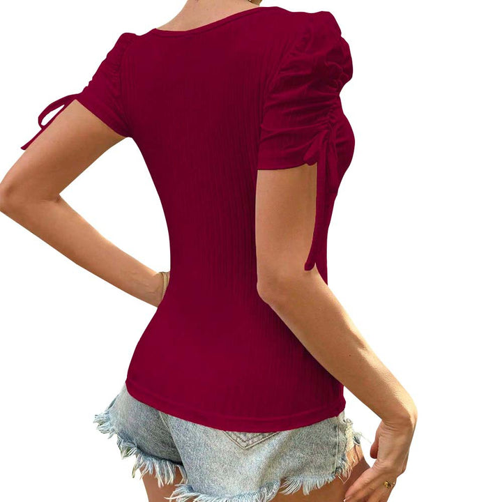 Blouse women with ruffle details and elegant back Chic & Stil