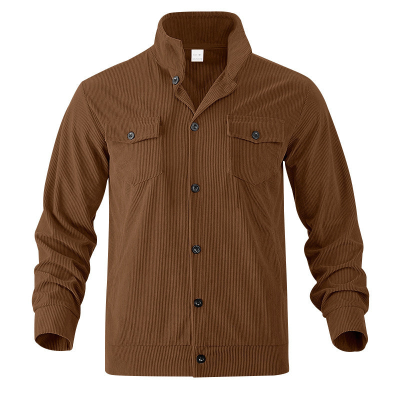 Men's casual cord jacket with practical chest pockets Chic and style