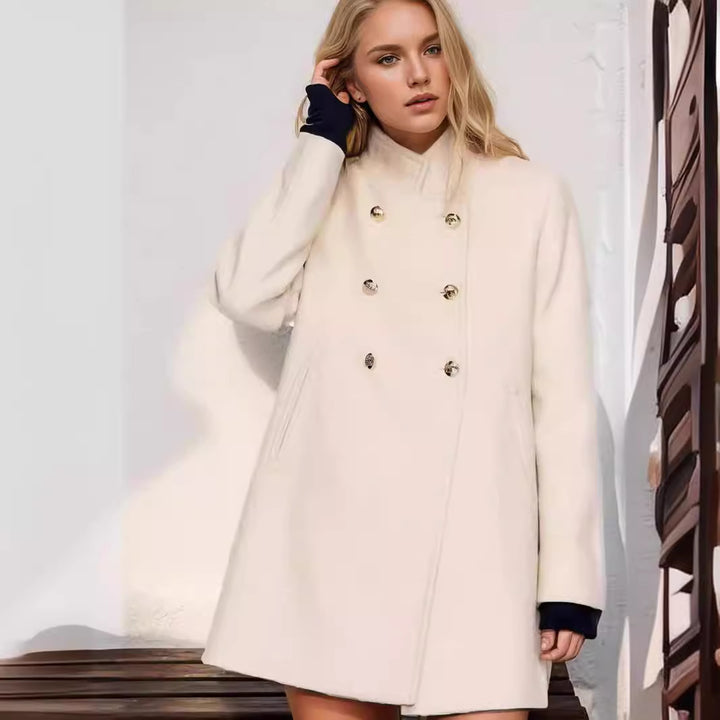 Elegant Duffle Coat for Women with Double Row of Buttons and Luxurious Details Lune London