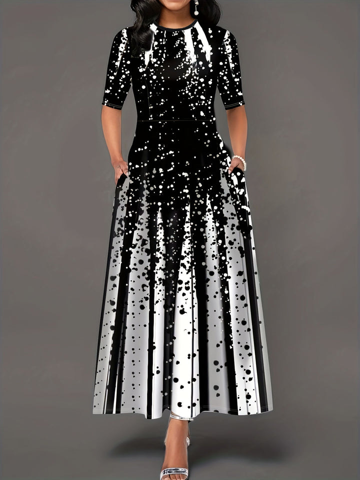 Maxi dress for women with elegant gradient colors Lune London