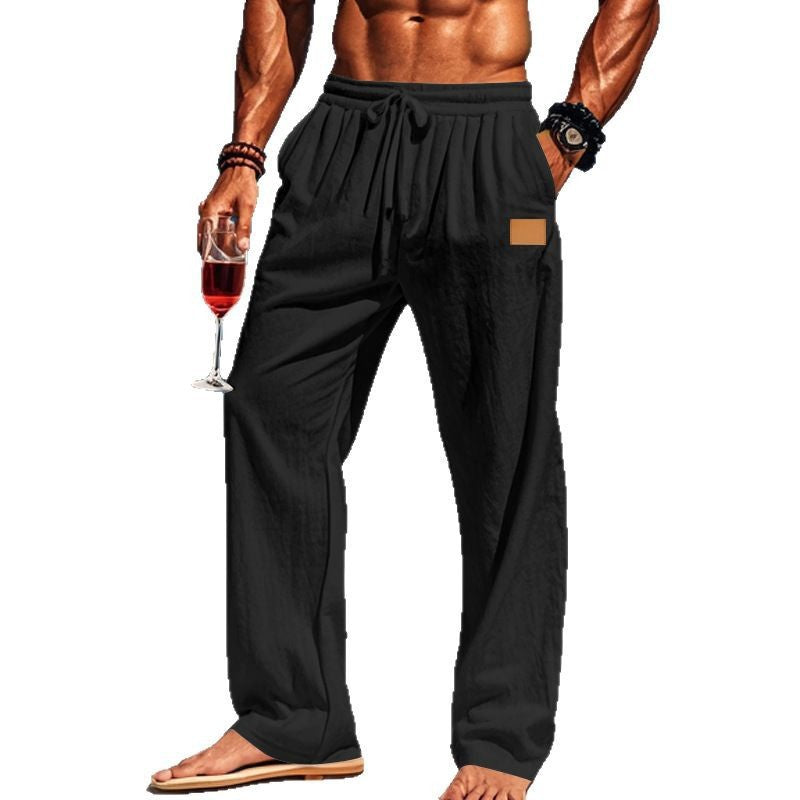 Casual beach pants for men with adjustable waist and breathable fabric Lune London