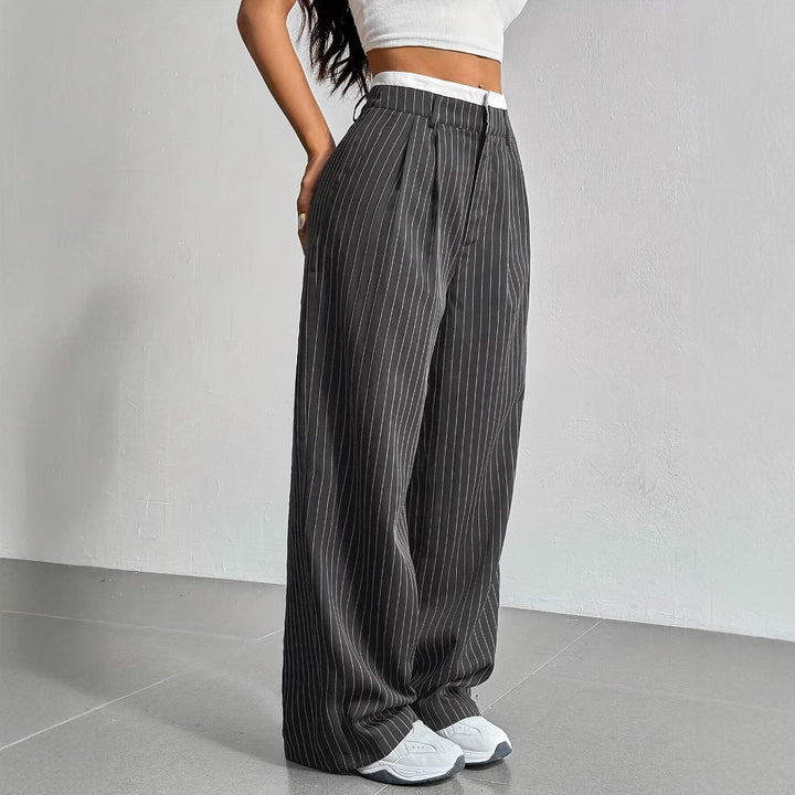 Ladies high waist disc pants Lune London
