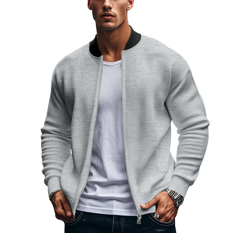Sporty bomber jacket for men with high collar Lune London