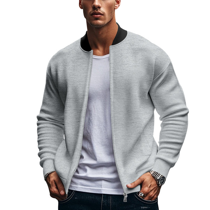 Sporty bomber jacket for men with high collar Lune London