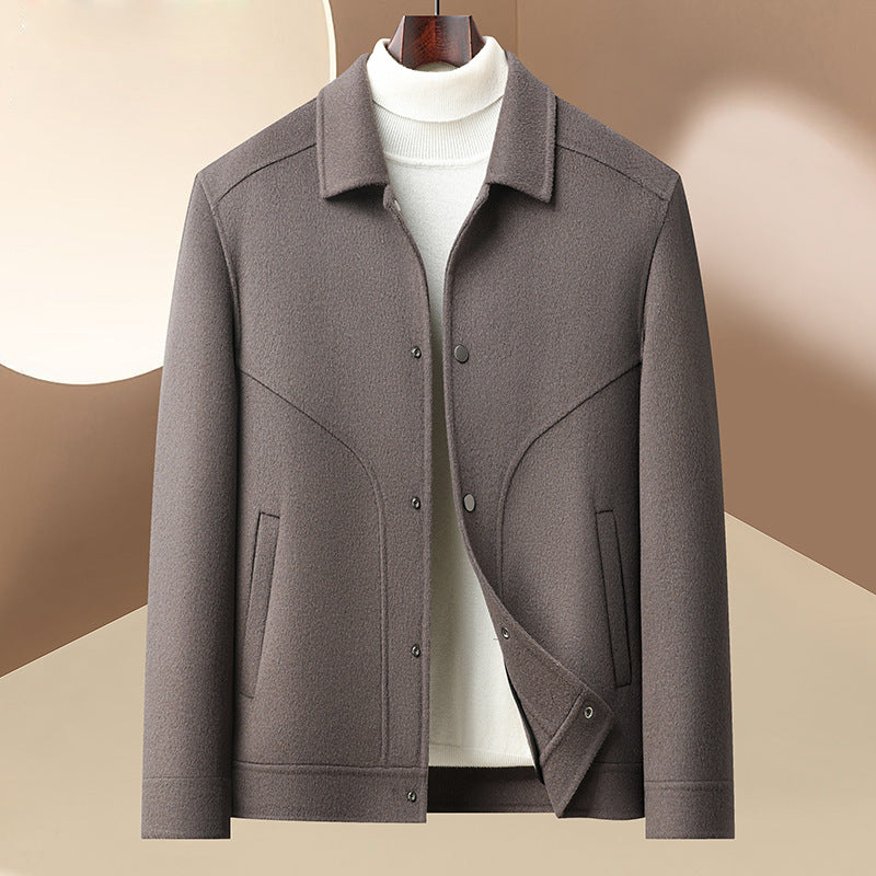 Fashionable men's transition jacket with innovative cut Lune London
