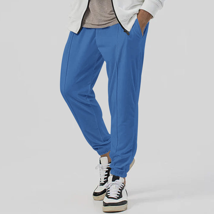 Men's leisure pants set with elastic waistband and breathable properties Chic and style