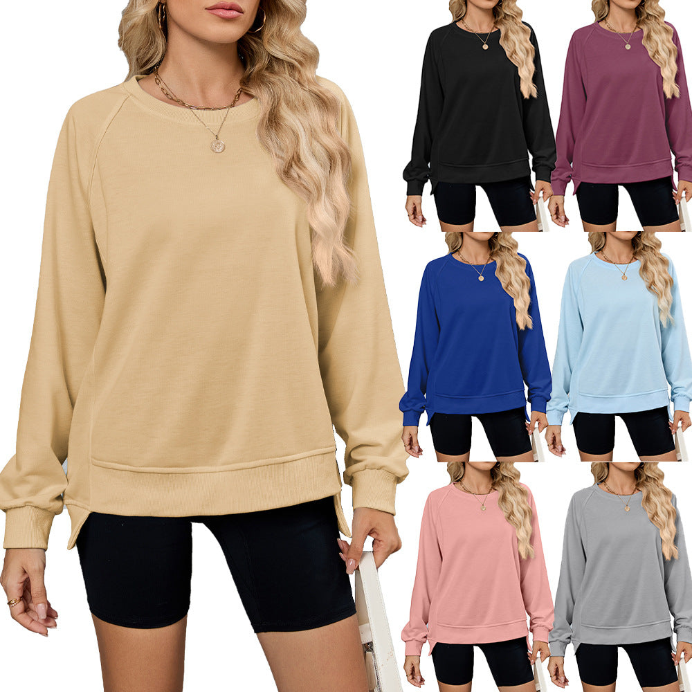 Casual sweatshirt for women with side slits and casual cut Lune London