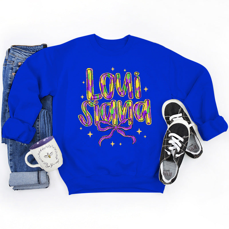 Sweatshirt pour femmes avec lettrage créatif et doublure intérieure douce Chic & Stil
