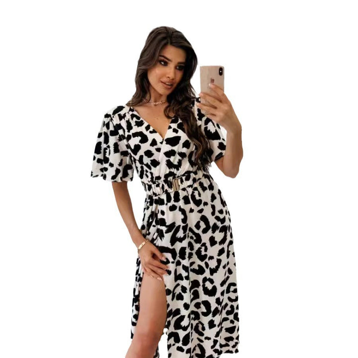 Maxi dress for women with a stylish high slit Lune London