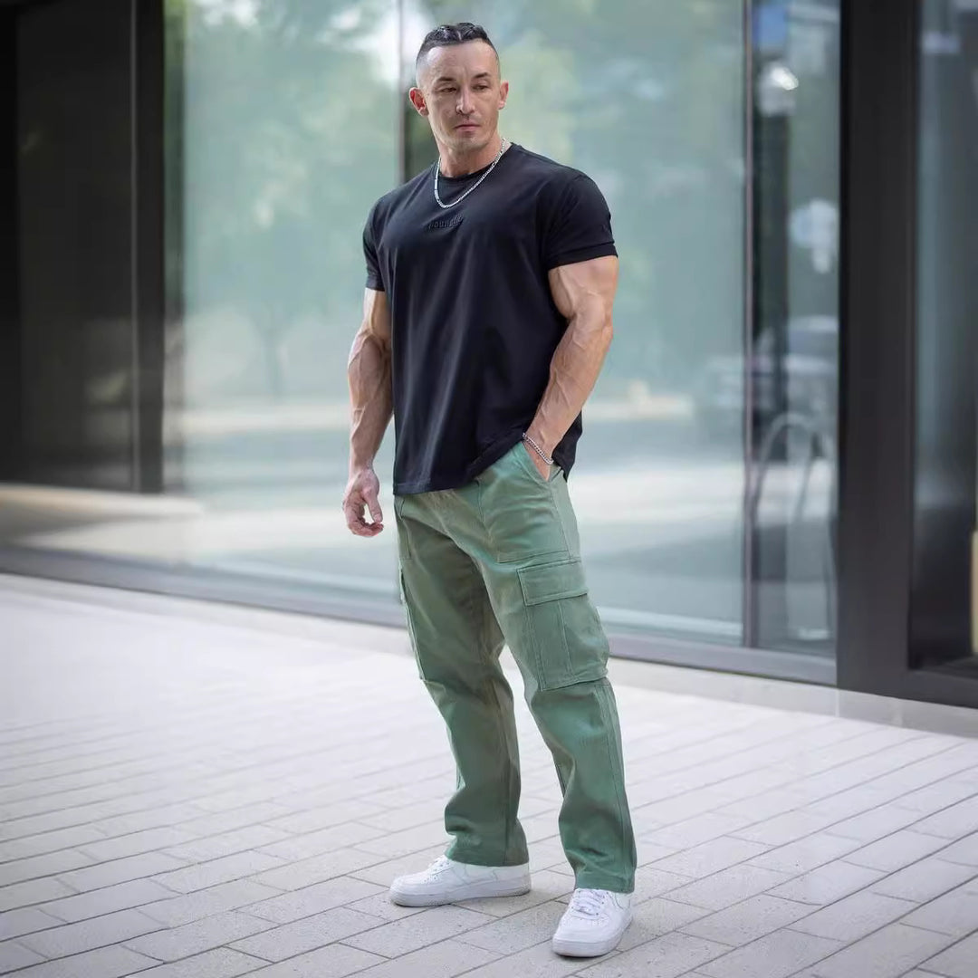 Men's cargo pants with multifunctional pockets and ergonomic fit Lune London