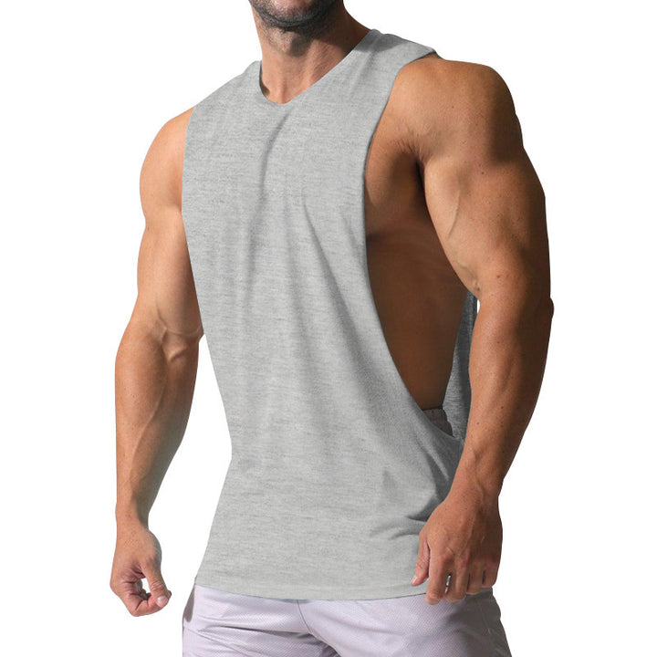 Men's sleeveless sports shirt with deep back neckline and breathable material Lune London