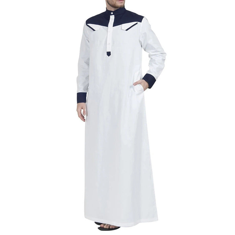 Men's traditional long dress with modern collar and practical pockets Lune London