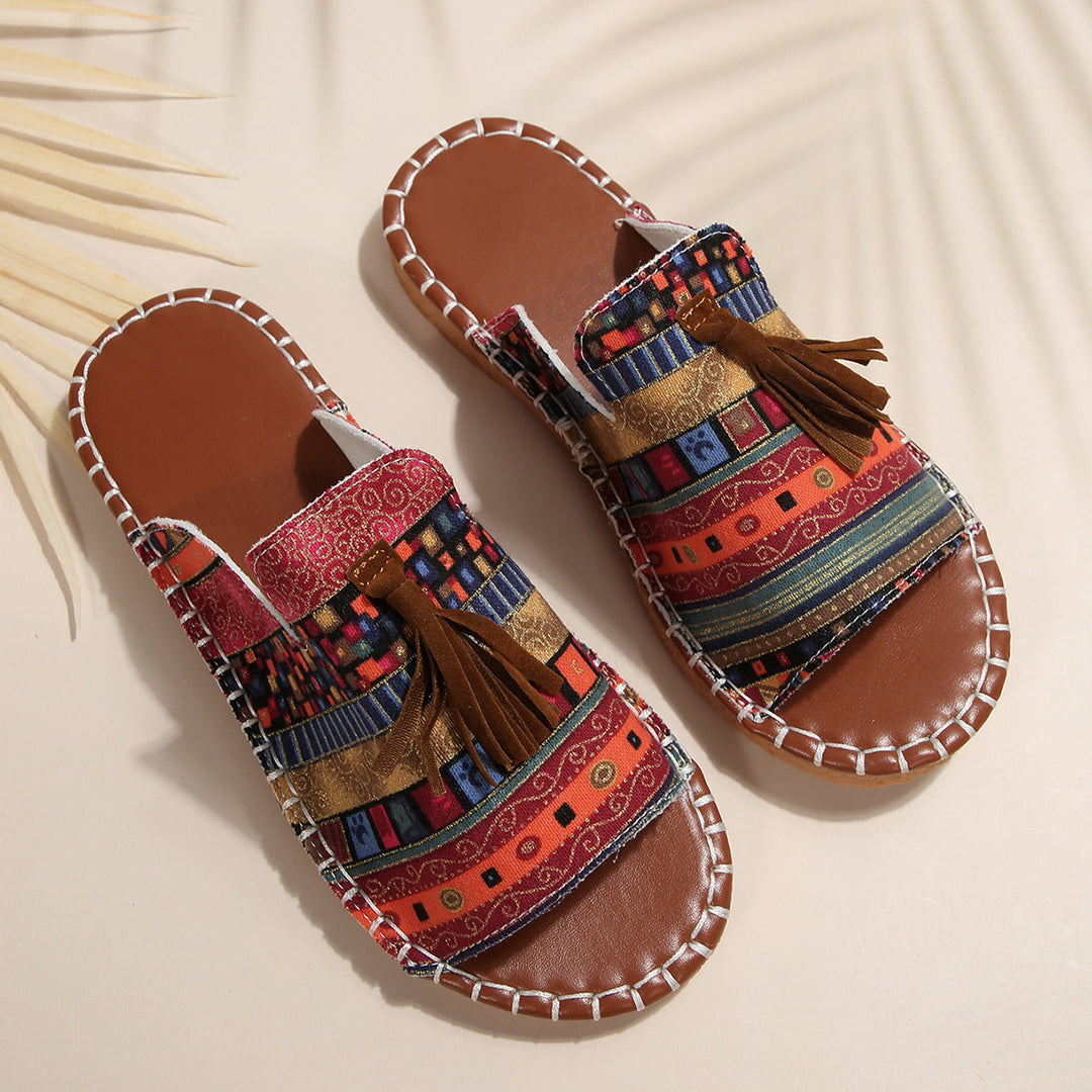 Women chic boho slide sandals Elegant Lune London