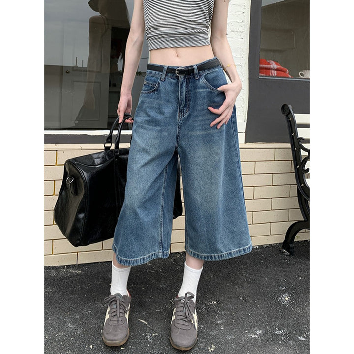 Jeans culottes Chic & Stil pour femmes à coupe ample