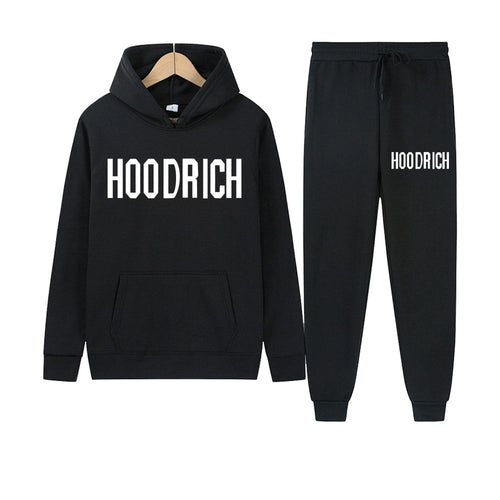 Women's sport hoodie and jogger set with contrasting logo Lune London