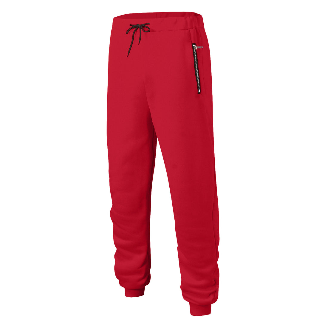 Sporty men's jogging pants with elastic waistband and side zip pockets Lune London
