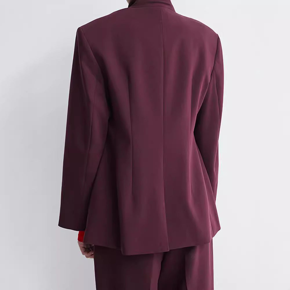 Oversized women's jacket with double row of buttons and modern cut Lune London
