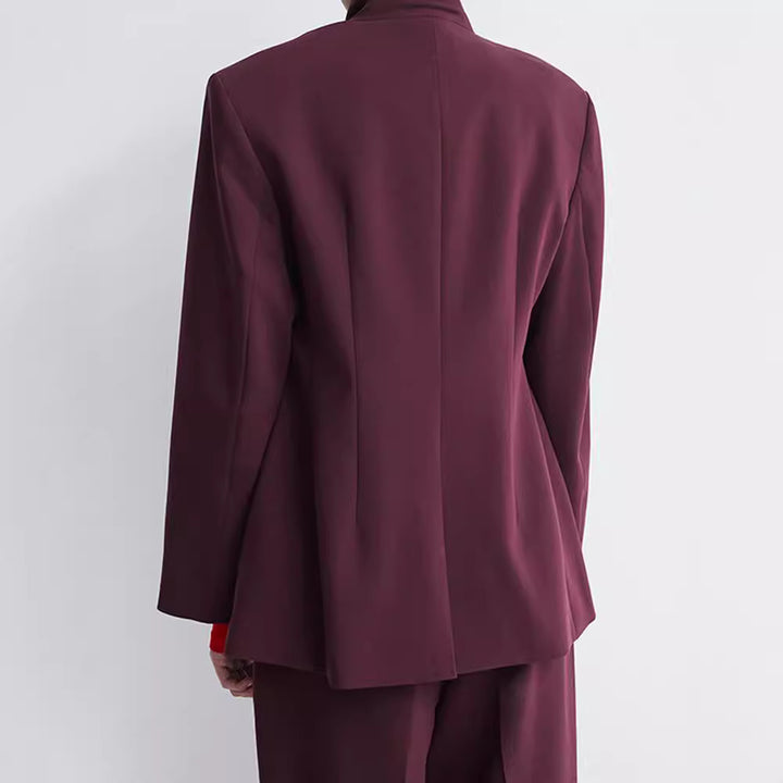 Oversized women's jacket with double row of buttons and modern cut Lune London