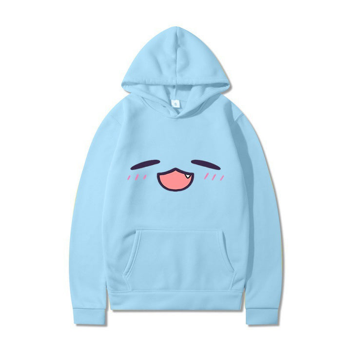 Women's hoodie with cheerful cartoon face and comfortable fit Lune London