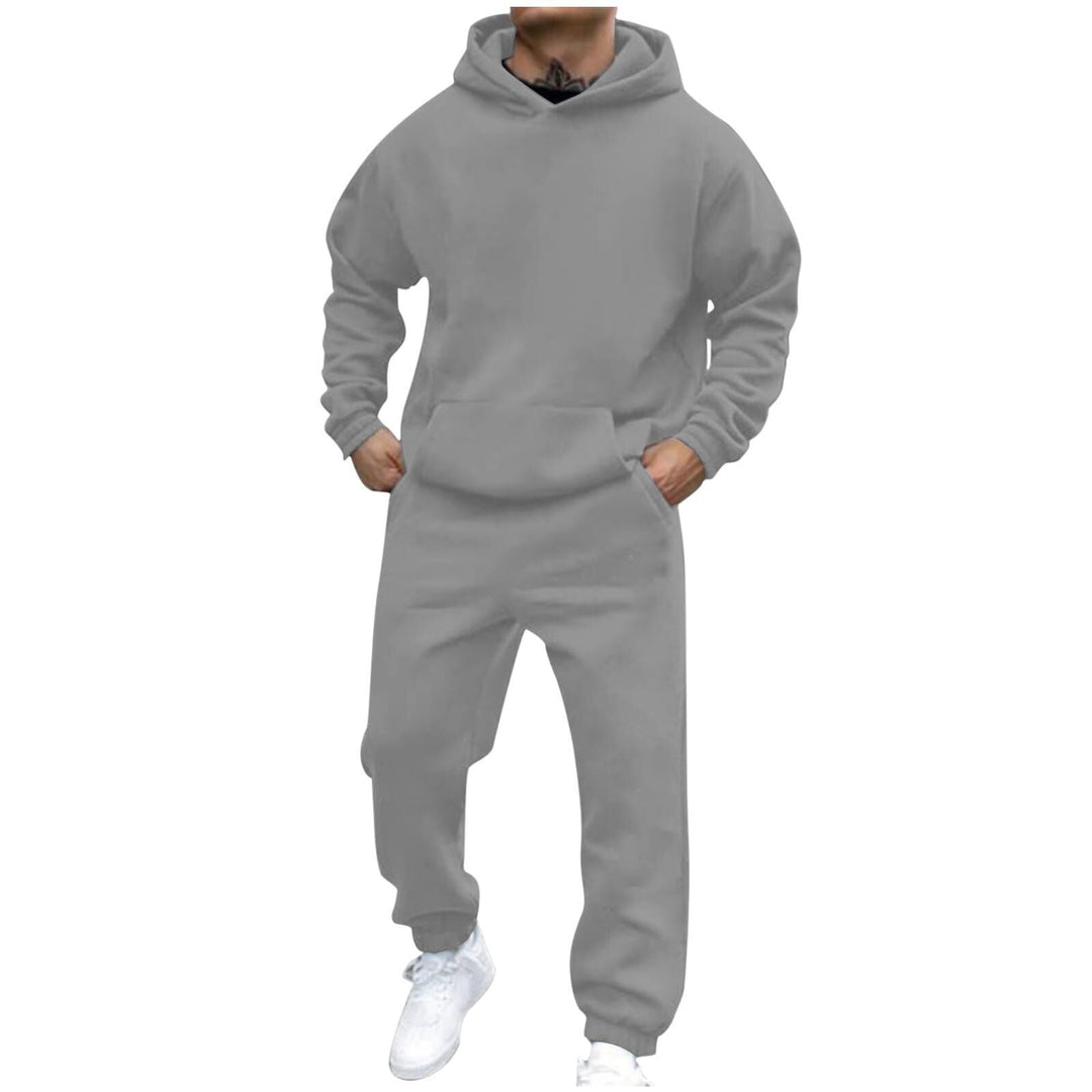 Men's Comfortable Hoodie Suit with Elastic Waistband and Practical Pockets Lune London