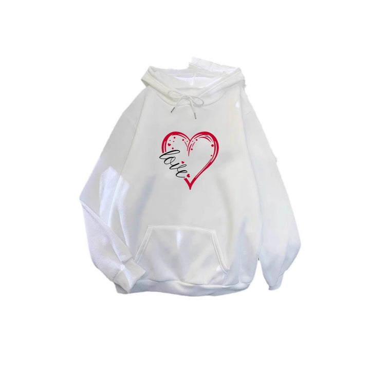 Women's hoodie with romantic heart design and high-quality fleece Chic & Stil