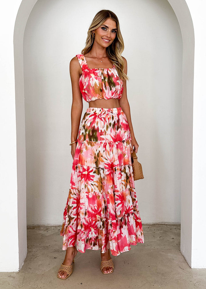 Maxi Dress for Women with Airy Blouse and Voluminous Skirt Chic & Style