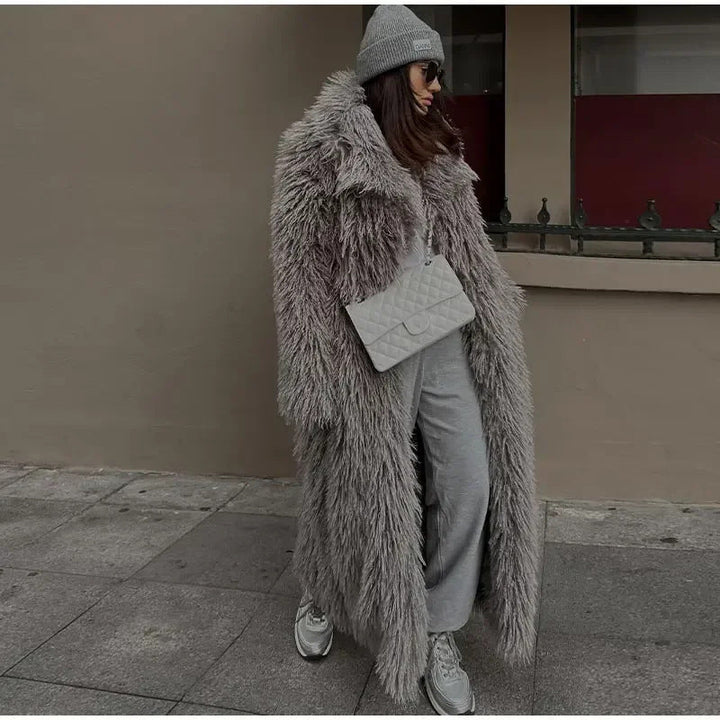 Women's Long Faux Fur Coat Lune London