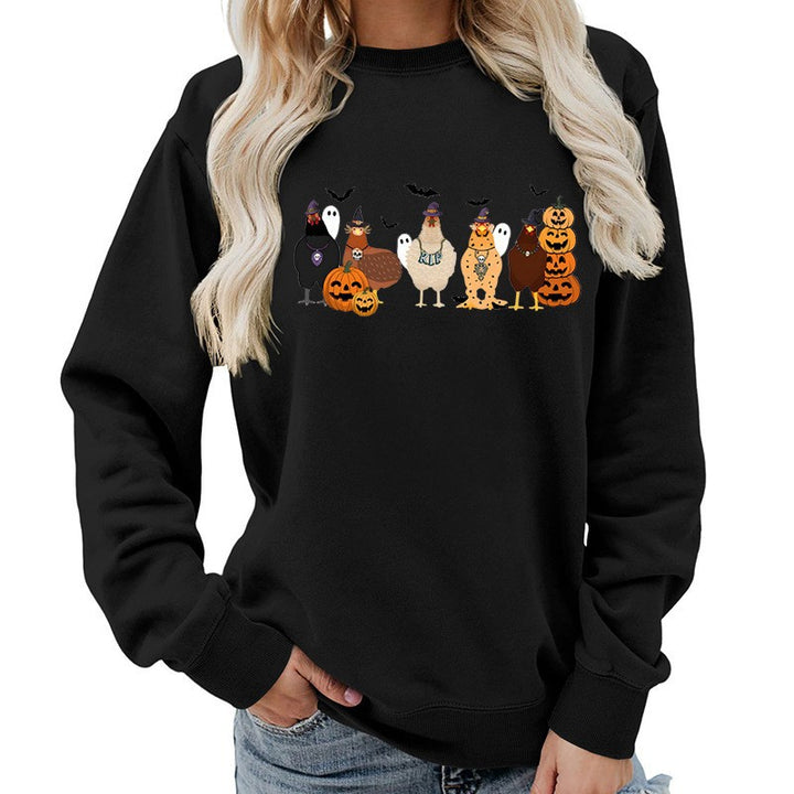 Sweat-shirt pour femmes avec motif Halloween joyeux Chic & Stil