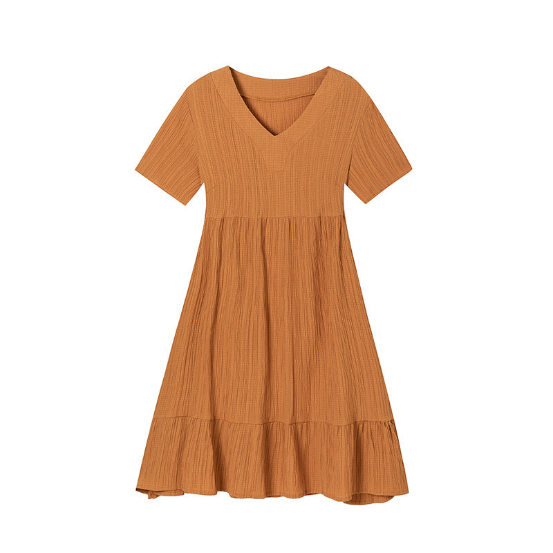 Lune London V neck flared midi dress for ladies