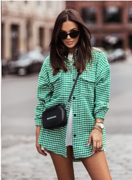 Plaid overshirt for women Lune London