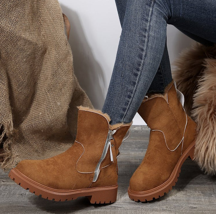 Trendy winter boots for women with soft lining and sturdy profile Lune London