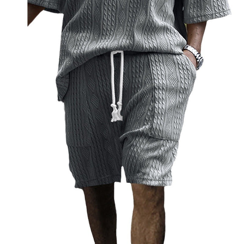 Men's casual knit set with braided pattern Lune London