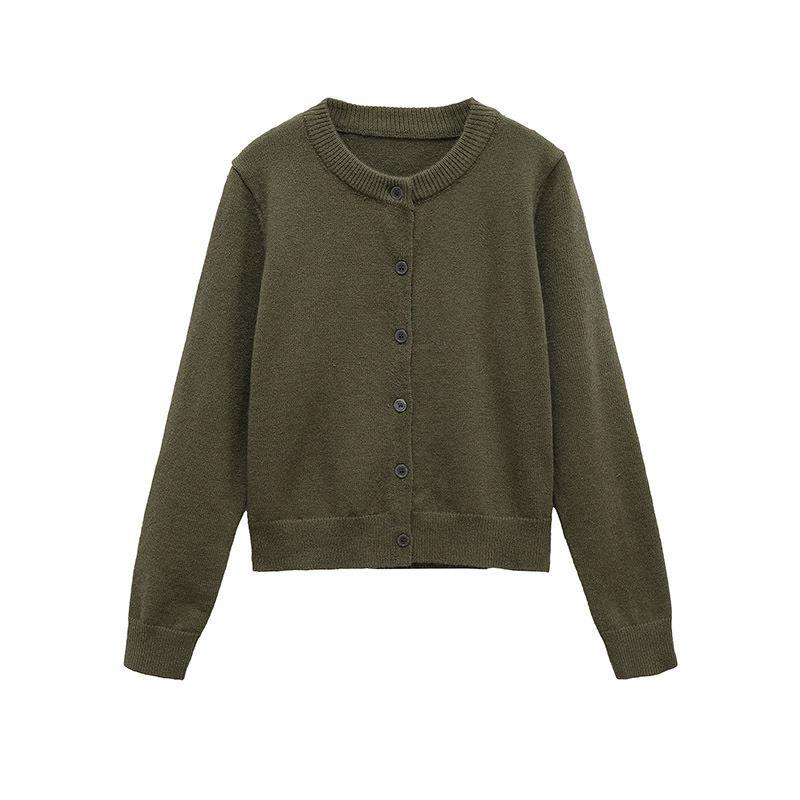 Knit jacket for women with button placket in high-quality material Lune London