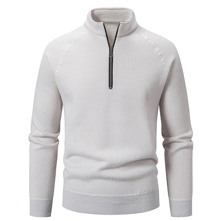 Men's sweater with modern zipper and raglan sleeves Lune London