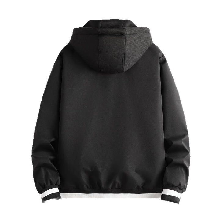 Trendy hoodie jacket for men with stylish appliqués Lune London