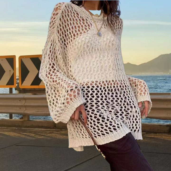 Knit sweater for women with an urban style and relaxed fit Lune London