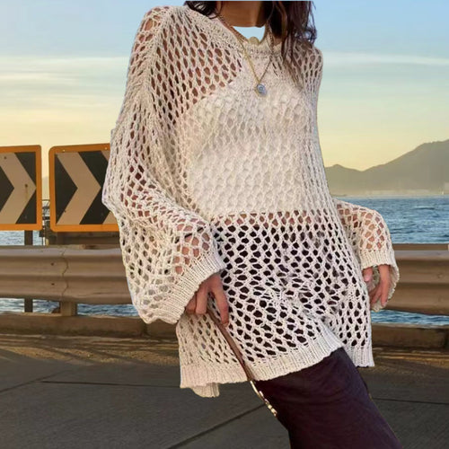 Knit sweater for women with an urban style and relaxed fit Lune London