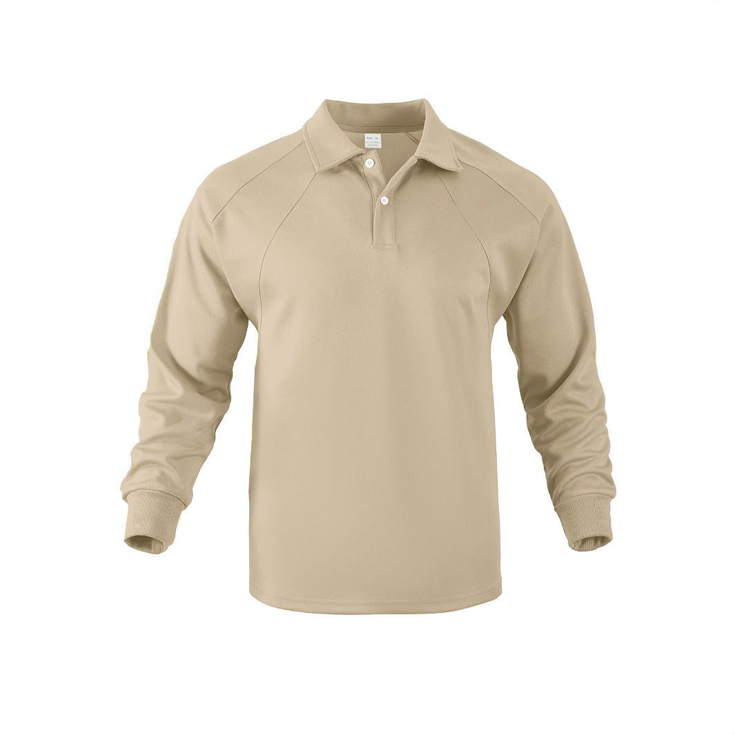 Long sleeve polo shirt for men in breathable material Lune London