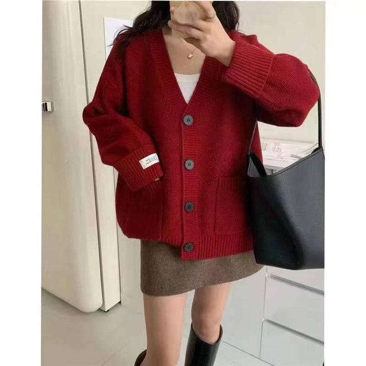 Cardigan Décontracté Surdimensionné pour Femmes avec Grandes Poches et Détails de Boutons Chic & Stil