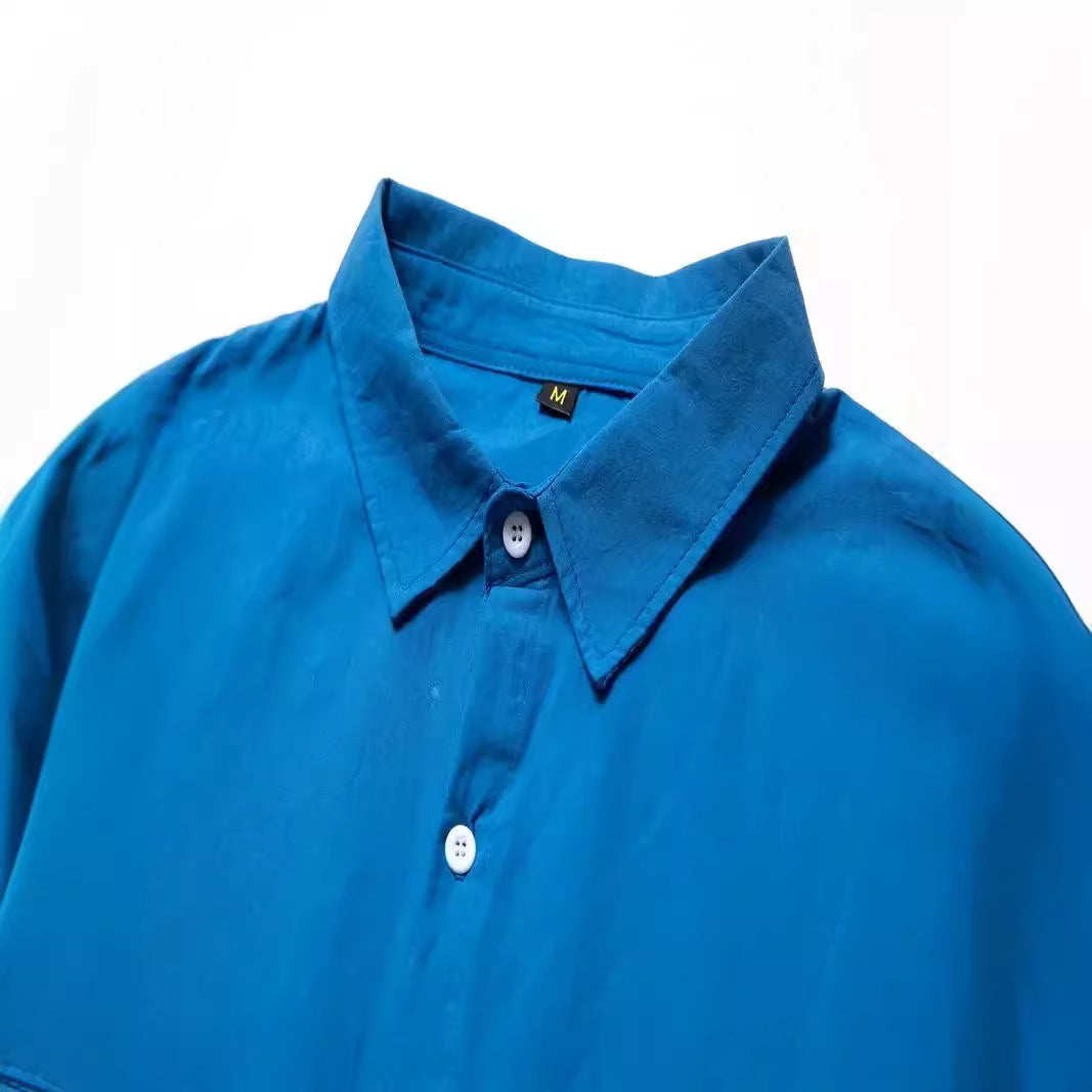 Men's Lightweight Casual Linen Button-Down Shirt Lune London
