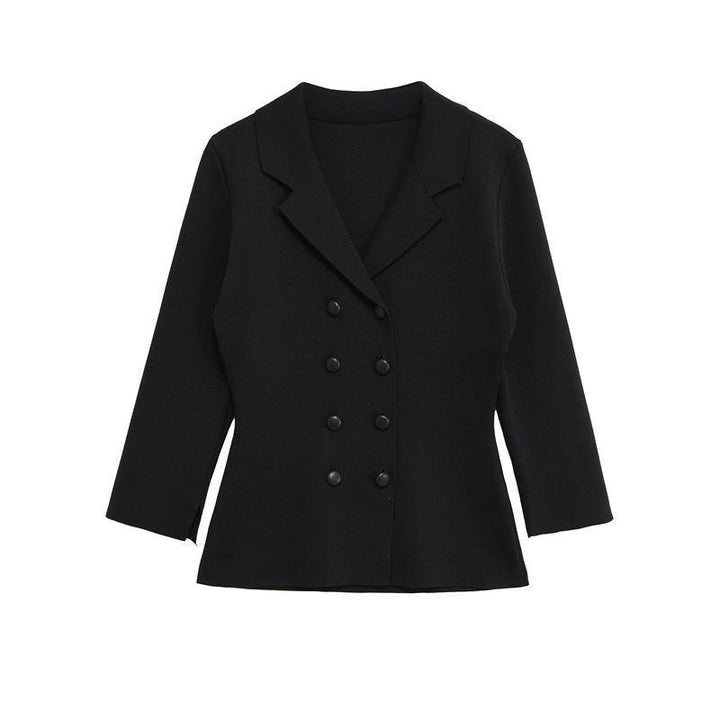 Elegant blazer jacket for women with double breasted and feminine silhouette Lune London