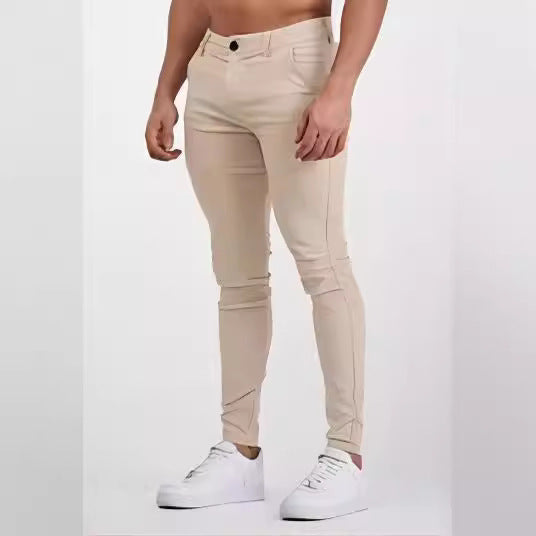 Modern Slim-Fit Pants for men in elastic material with practical pockets Lune London
