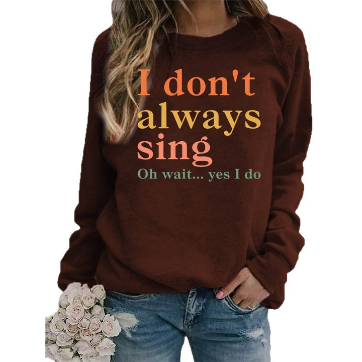 Sweat-shirt pour femmes avec slogan créatif et coupe confortable Chic & Stil