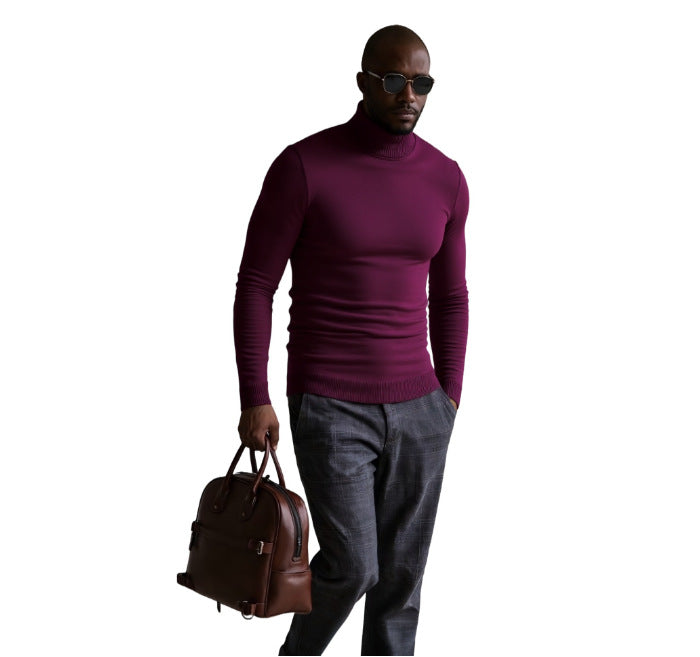 Men's turtleneck sweater with a fine texture Lune London