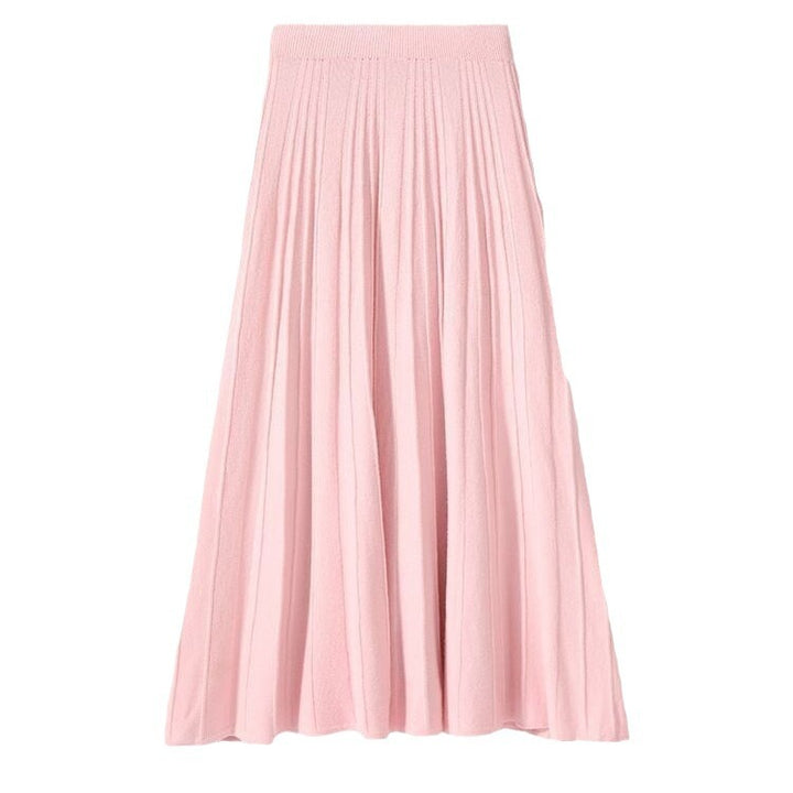 Pleated maxi skirt for ladies in soft material Lune London