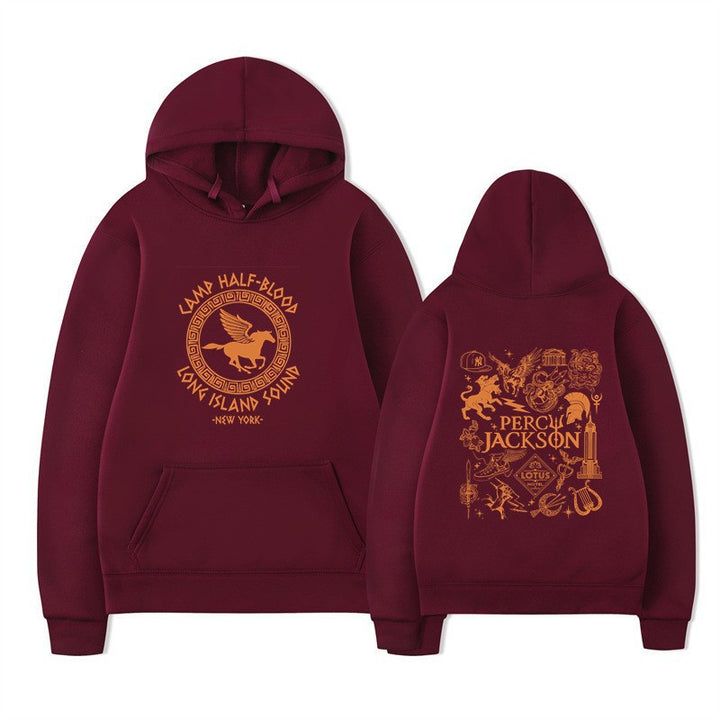 Women's hoodie with artistic mythology print Chic & Stil