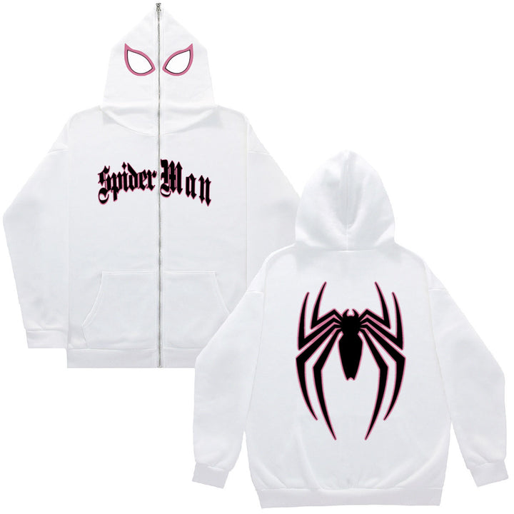 Women's hoodie with Spider-Man design featuring a striking graphic pattern Lune London
